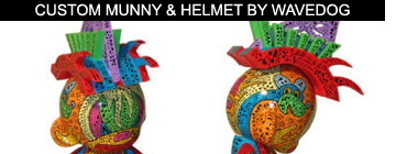 Custom Munny & Helmet By Wavedog