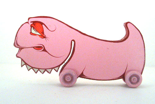 Little Creatures on Wheels - Pink Guy - Charlie Alan Kraft